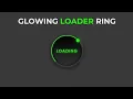 website loader animation loading animation html css neon loader glowing ring loader