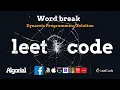 Word break - leetcode 139