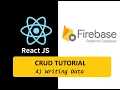 React-Firebase 4 Writing Data