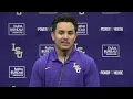 LSU shortstop Steven Milam Tigers baseball media day 2026