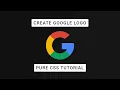 How To Create A Google Logo Using HTML CSS Tutorial