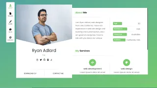 Responsive Portfolio Website Design Using HTML CSS and JavaScript - part 2