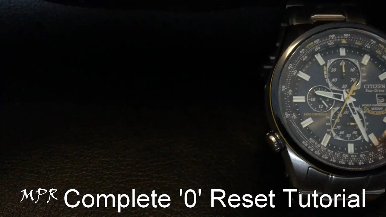 Citizen Blue Angel Default reset Tutorial