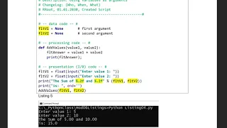 Intro to Python Mod06 - Lecture
