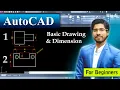 AutoCAD Drawing Dimensions For Beginners in Hindi MECHANICAL CIVIL ENGINEERING