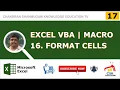 EXCEL VBA FORMAT CELLS MACRO