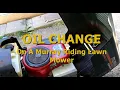 OIL CHANGE On A Murray Riding Mower