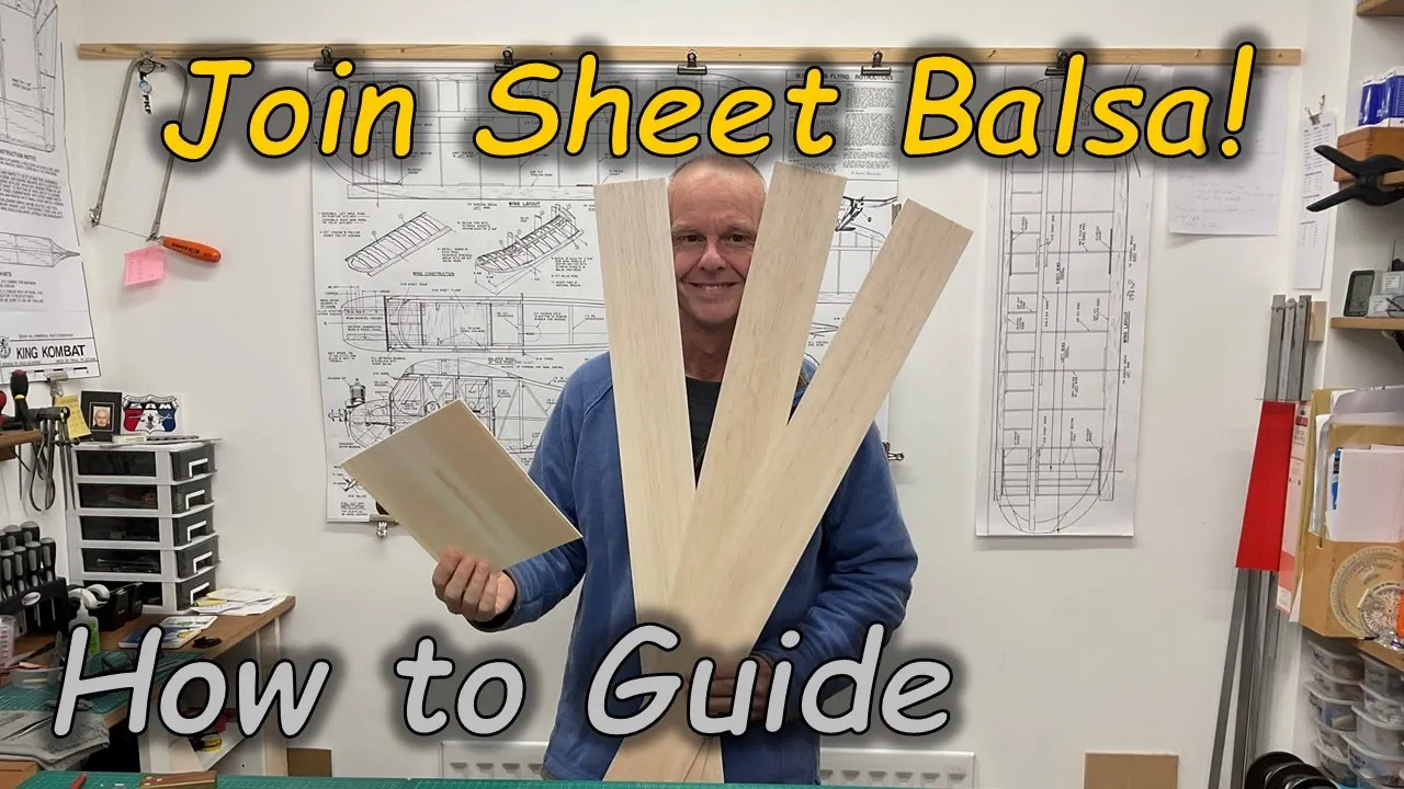 How to: Joining Sheet Balsa - Balsa Plane Building
