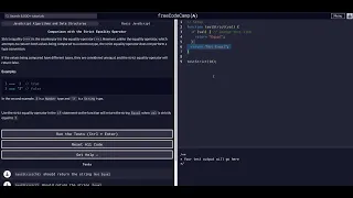 Comparison with the Strict Equality Operator - Free Code Camp Help