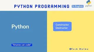 Constructor Destructors in Python Explained Python course for beginners Techmaima