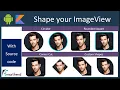 Shape your Image with Circle Rounded Square Cuts at corner Shapeable ImageView in Android Studio