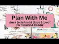 Plan With Me Back To School Kids Survey Quad Layout for TeCara Bobbie