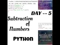 Basics of python day -