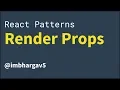 React js Patterns Use Render Props for more versatile components