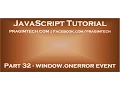JavaScript window onerror event