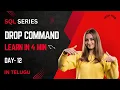 DAY - 12 SQL Series DROP COMMAND IN SQL LEARN IN 4 MIN Tech Hub TechHub-MS