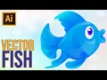 Adobe Illustrator Tutorial How to Draw Fish Vector Part 2
