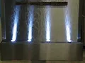 Midwest Tropical Water Feature - Dentist Office, stainless steel with logo water wall (2).avi