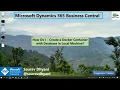 How Do I - Create a Docker Container Using Local SQL Server