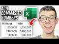 How To Add Commas To Numbers In Excel - Full Guide