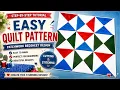 This Easy Patchwork Design Makes a Beautiful Quilt Step-by-Step Tutorial