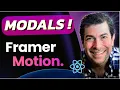 EASY Modal Animations with Framer Motion in React