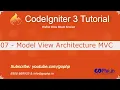 7 - Model View Controller C CodeIgniter 3 Tutorial