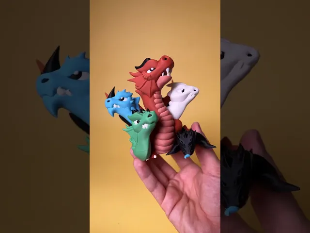 Five-Headed Dragon (Hydra) - Easy Multicolor FDM RPG Minis (No supports) video thumbnail