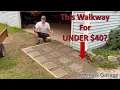 DIY Pea Gravel Paver Walkway For UNDER 40