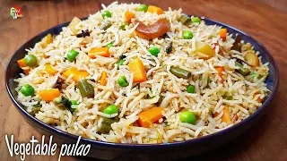 restaurant style vegetable pulao recipe easy veg pulao recipe vegetable pulav recipe foodworks