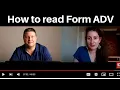 How to read a Form ADV Follow these tips to avoid the grifters and find a good financial advisor