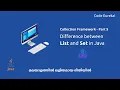 Difference between list and set List and Set in java Collections interview questions Code eureka