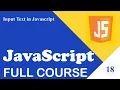 Learn Javascript - Full course for beginners
