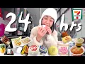 24 hrs ONLY Eating Japanese Convenience Store Food in SAPPORO
