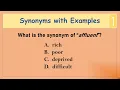 Synonyms with Examples 1 English Vocabulary Practice Test Test Your English Vocabulary Skills