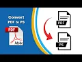 How to Save Your PDF as a PostScript PS File Export PDF using Adobe Acrobat Pro DC