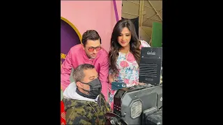 كواليس اعلان ياسمين عبد العزيز و  كريم محمود عبد العزيز  رمضان   ياسمين عبد العزيز   رمضان      دندنها