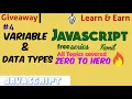 JavaScript Variables Data types Free Tutorial Tamil