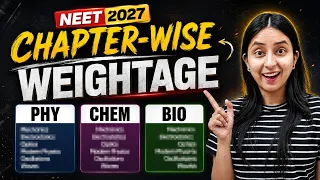 High Weightage Chapters for NEET 2027🔥 | Chapter-wise Weightage Analysis📝 #neet #update #neet2027