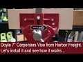 Doyle Woodworking Carpenters vise at Harbor Freight