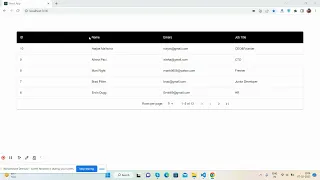 Reactjs Material UI DataTable with Dynamic Data Web API