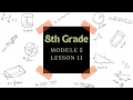8th Grade Module 5 Lesson 11 Eureka Math Squared