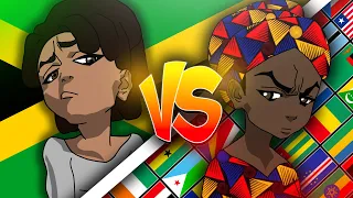 african vs jamaican mother animated fight 