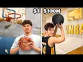 1 vs 100 000 000 Basketball Court