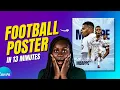 How to Design a FOOTBALL POSTER on Canva in 13 MINUTES Step-by-Step