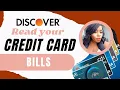 Learn how to read Your Discover Credit Card Billing Statement