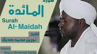 الشيخ نورين محمد صديق سورة المائدة Sheikh Nourin Mohamed Siddig Surah Al Maidah 