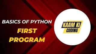First Python Program in Hindi Python Hello World Tutorial for Beginners