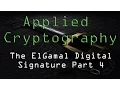 Applied Cryptography The ElGamal Digital Signature - Part 4