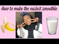 Lagu How to make the easiest smoothie with just banana and milk🥛🍌